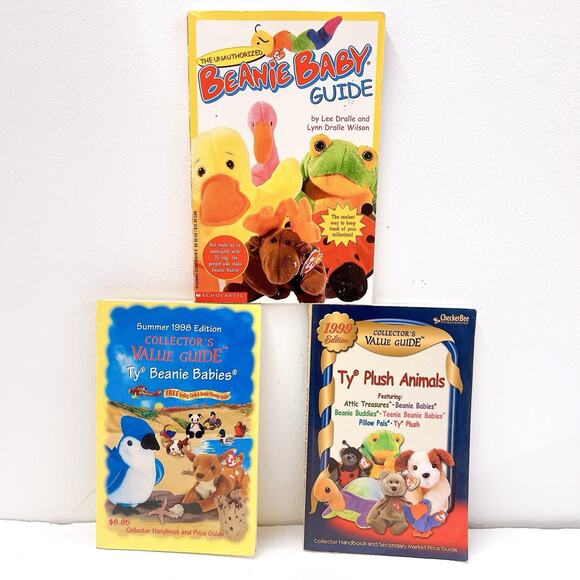 Ty Plush Animals Collector’s Value Guild & Scholastic First Print 1998 - 1999 - Picture 1 of 8